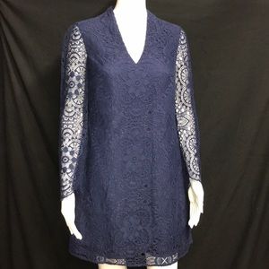 Lily Pulitzer Felicity Dress Navy Lace Size 2